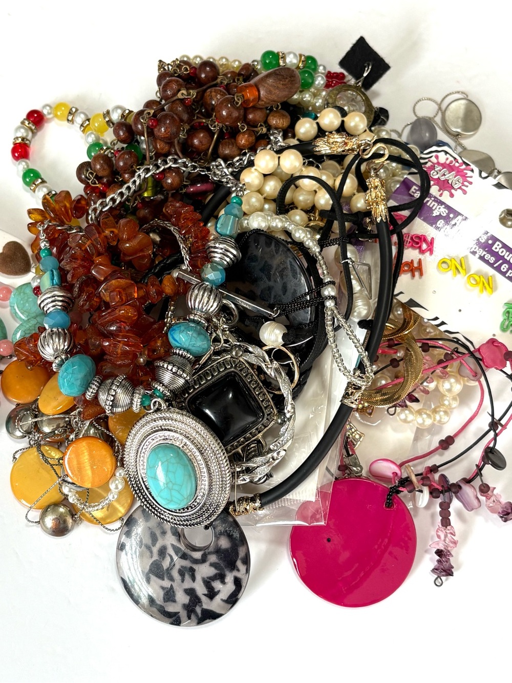 Craft Flawed Lot Jewelry Bag 1.9 lbs Bag #45